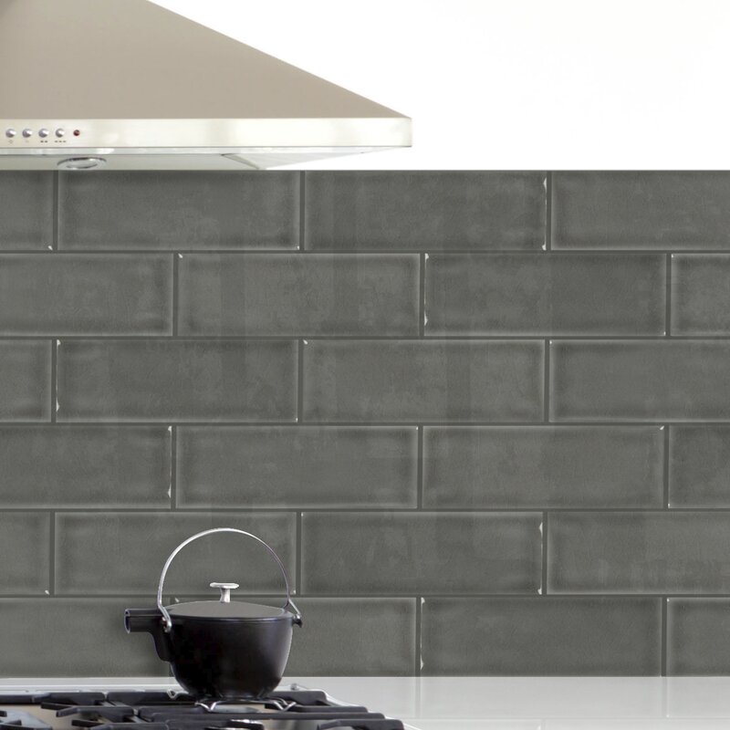 MSI 4" x 12" Ceramic Wall Tile in Dove Gray | Wayfair